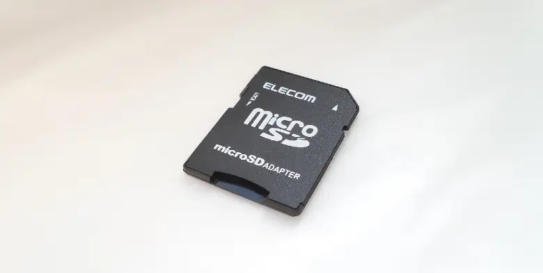 Picture showing a micro SD card