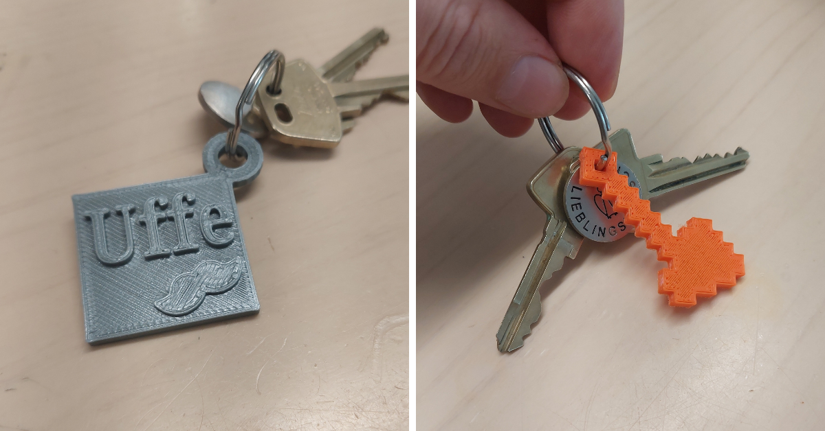 How to 3D print your own keychain