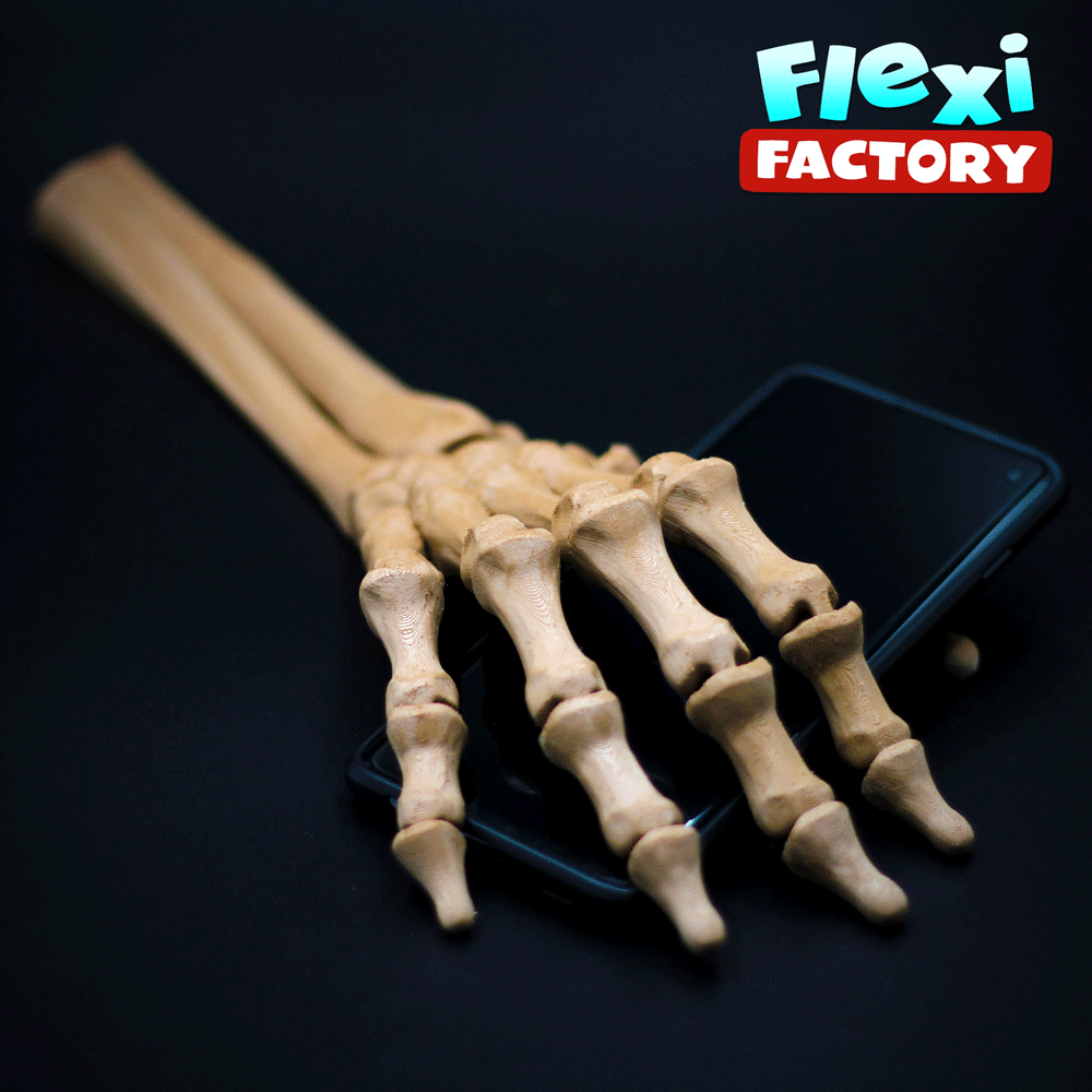Flexi skeleton hand by FLEXIFACTORY