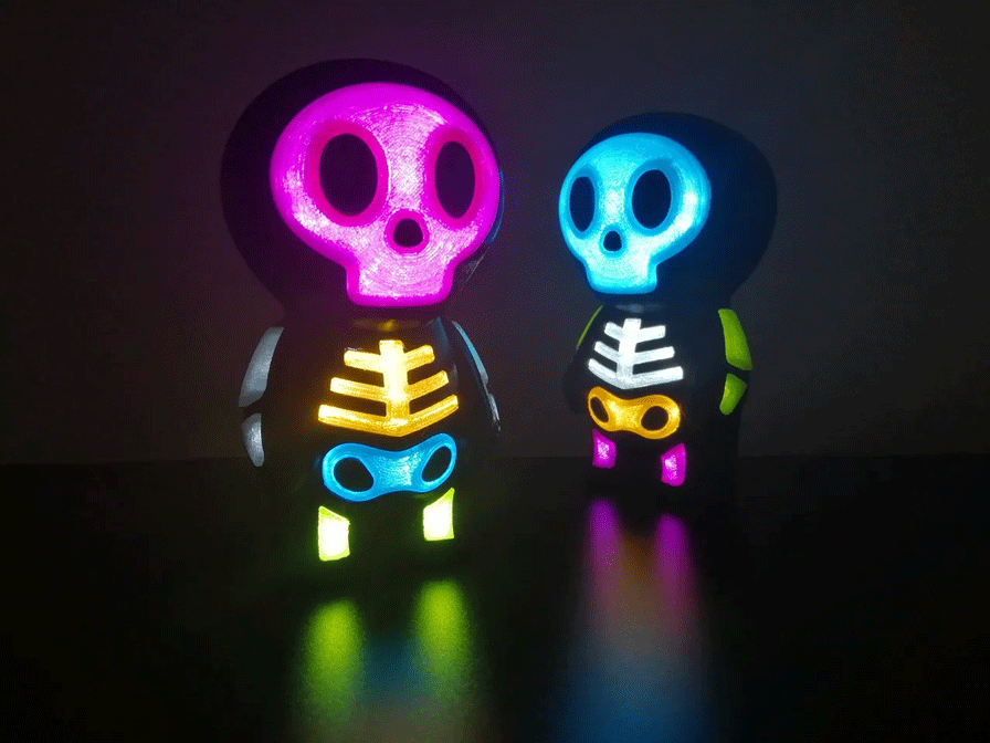 Cute skull lamps by rayjizza