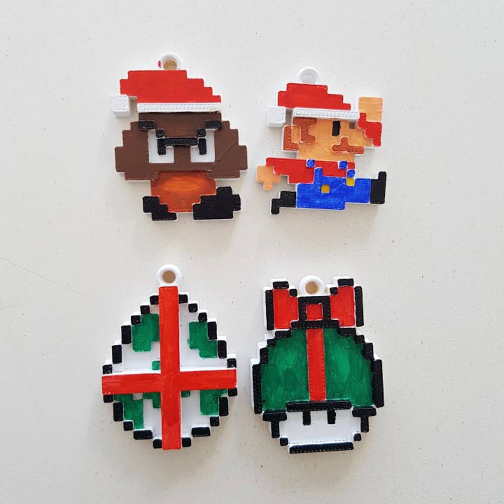 Super Mario ornaments