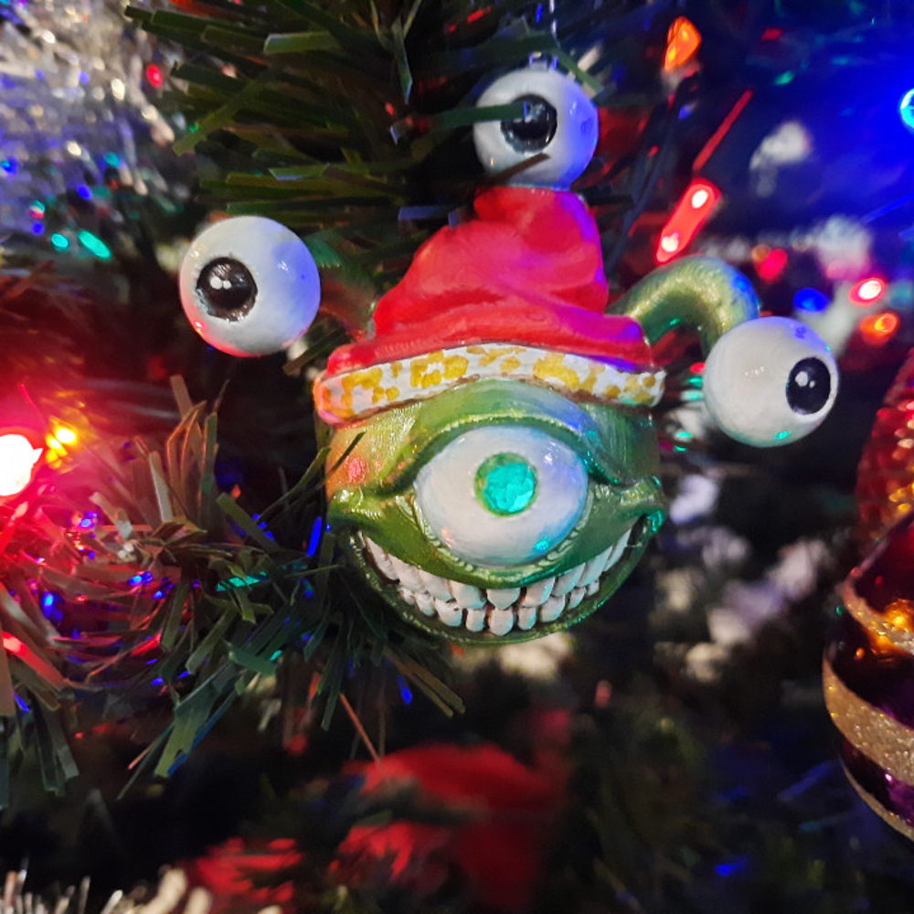 Eye monster ornament