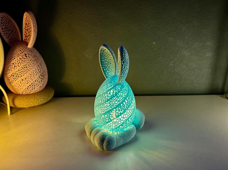 Easter bunny lamp