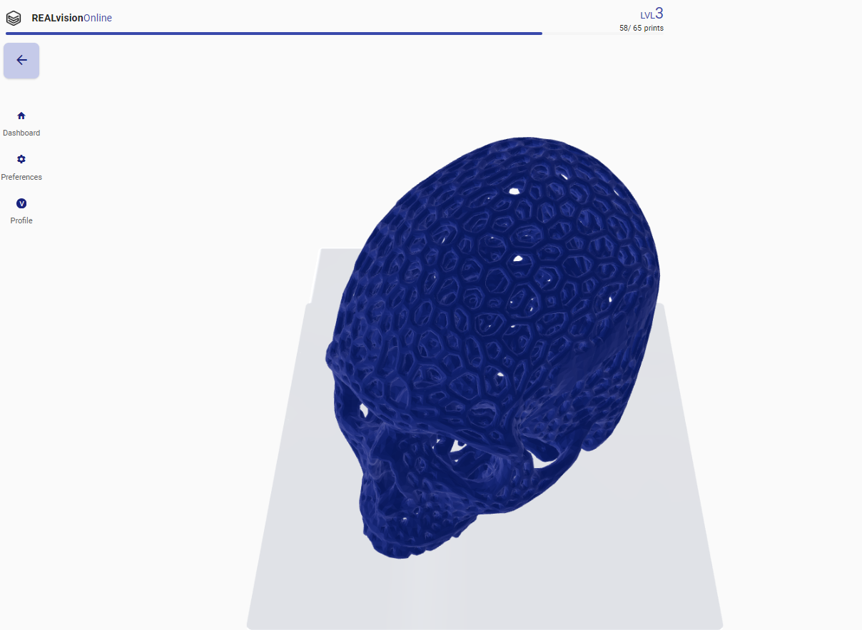Voronoi scull in REALvision Online