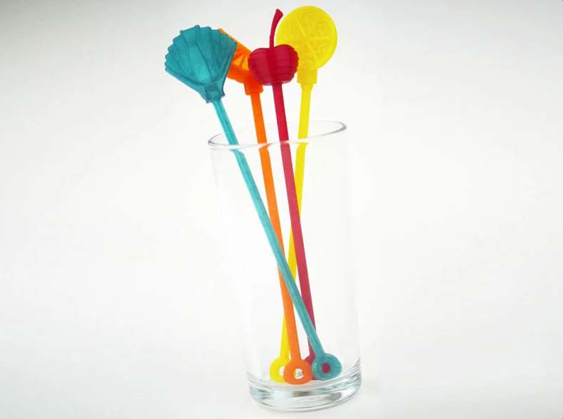 Juice cocktail stirrers